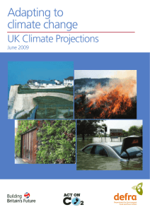 Adapting to climate change - UK Climate Projections