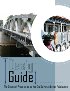 Design Guide – Hot Dip Galvanizing