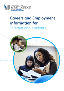 Careers and Employment information for International students
