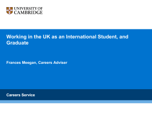 Working in the UK as an International Student and