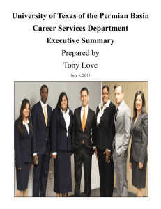 Career Services Executive Summary for Fall 2014-2015