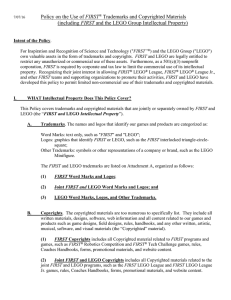 Policy on the Use of FIRST® Trademarks and Copyrighted Materials