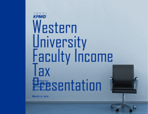 KPMG 2016 - Western University