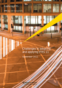 Challenges in adopting and applying IFRS 11