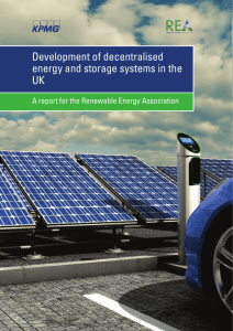 Development of decentralised energy and storage systems in
