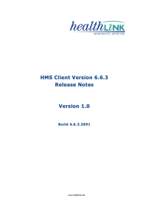 HMS Client Version 6.6.3