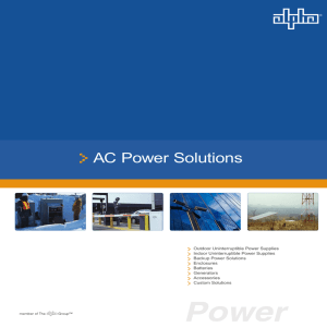 AC Power Solutions - the alpha group / de / index