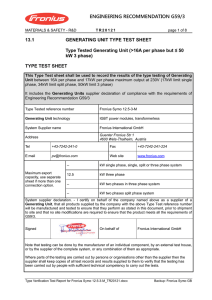 Type Test Report Fronius Symo 12.5-3-M