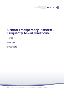 Central Transparency Platform - Frequently Asked Questions - entso-e