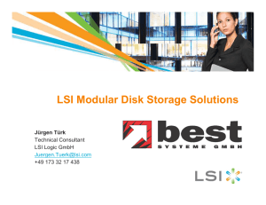LSI Modular Disk Storage Solutions