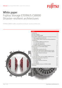 ETERNUS CS8000 - disaster resilient architectures