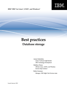 Best practices: Database storage