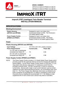 ImproX (iTRT) Intelligent Twin Reader Terminal