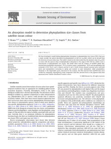 Hirata, T., et al., An absorption model to determine phytoplankton