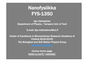 Nanofysiikka FYS-1350