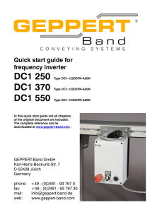 PowerXL™ DC1 Variable Frequency Drive - Geppert