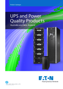 UPS and Power Quality Products