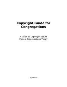 Copyright Guide for Congregations