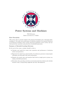 Power Systems and Machines