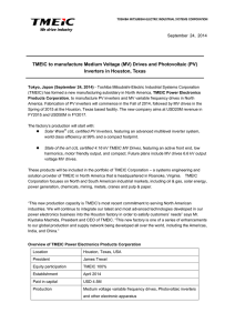 (MV) Drives and Photovoltaic