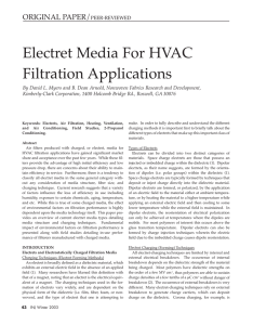 Electret Media For HVAC Filtration Applications