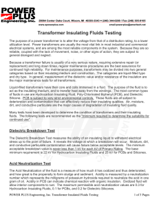 Transformer Insulating Fluids Testing