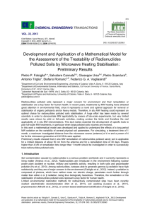 Development and Application of a Mathematical Model for the