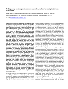 Probing charge scattering mechanisms in suspended