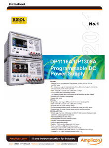 DP1116A/DP1308A Programmable DC Power Supply