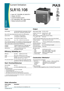 SLR10.108 - PULS Power Supply