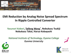 EMI Reduction by Analog Noise Spread Spectrum In New Ripple