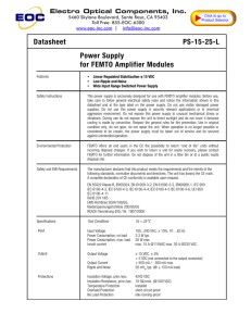 Electro Optical Components, Inc. Datasheet PS-15-25
