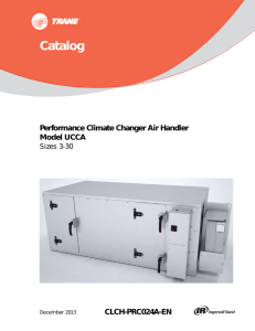 Performance Climate Changer air handler, model UCCA