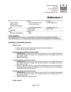 Addendum 1 - County Blue Reprographics Distribution Planroom