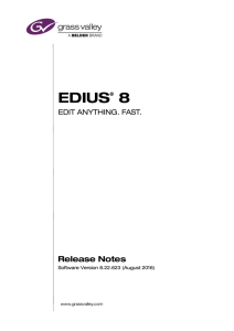 EDIUS Pro 8 - Digital Production