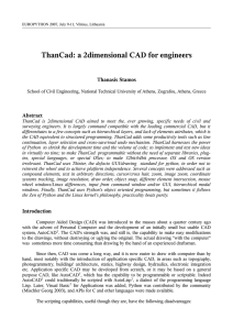 ThanCad: a 2dimensional CAD for engineers