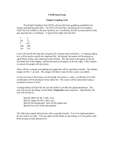 CS398 Final Exam Simple Graphing Tool The Simple Graphing Tool