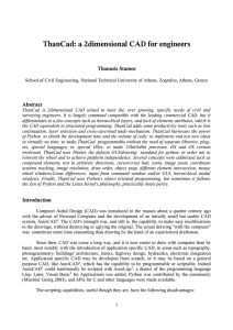 ThanCad: a 2dimensional CAD for engineers