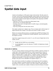 Spatial data input