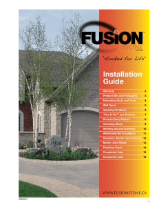 Installation Guide - Stone Works Canada