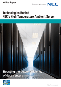 Technologies Behind NEC`s High Temperature Ambient Server