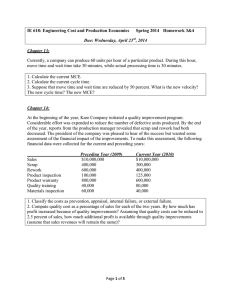 IE 618: Engineering Cost and Production Economics Spring 2014