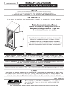 Heating/Proofing Cabinets