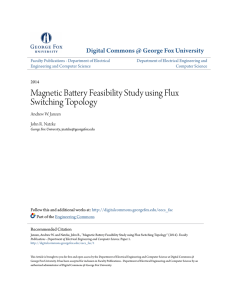 Magnetic Battery Feasibility Study using Flux Switching Topology