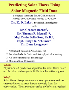 Predicting Solar Flares Using Solar Magnetic Field Data