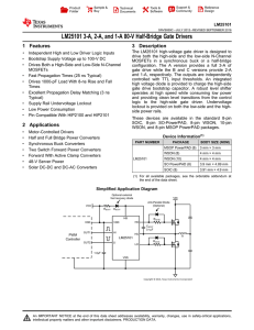 LM25101A/B/C 3A, 2A, and 1A 80V Half