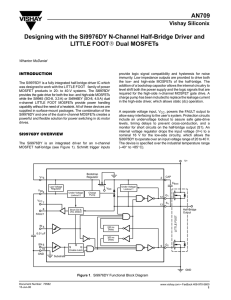 AN709 Designing with the Si9976DY N-Channel Half