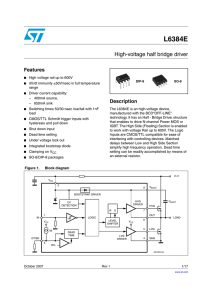 High-voltage half bridge driver