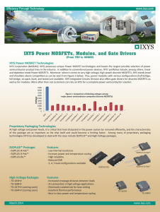 IXYS Power MOSFETs, Modules, and Gate Drivers - H
