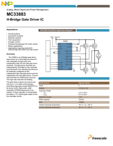 MC33883FS, H-Bridge Gate Driver IC